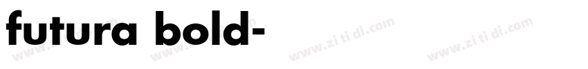 futura bold字体转换